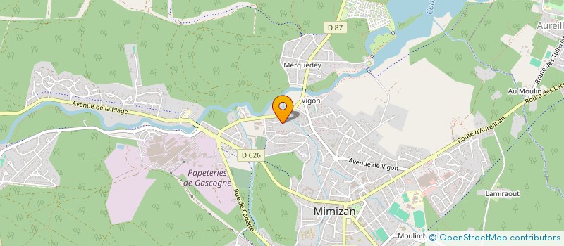 localisation de l'entreprise AUREA  MIMIZAN