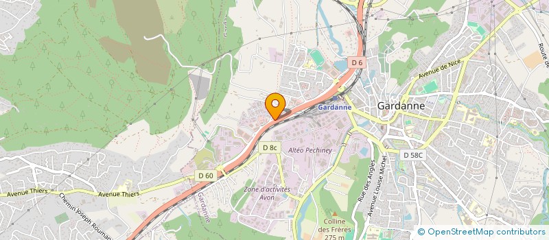 localisation de l'entreprise AUREA DERMA à GARDANNE