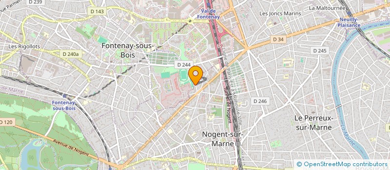 localisation de l'entreprise AUREA IMMOBILIERE à NOGENT-SUR-MARNE