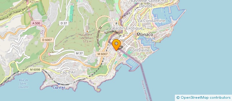 localisation de l'entreprise AUREA RIVIERA  CAP-D'AIL