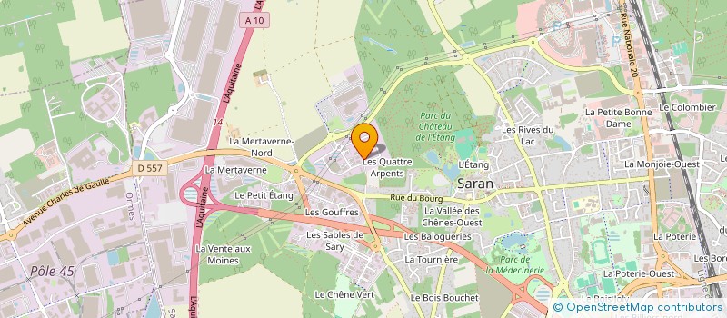 localisation de l'entreprise AUREA SOLUTIONS à SARAN