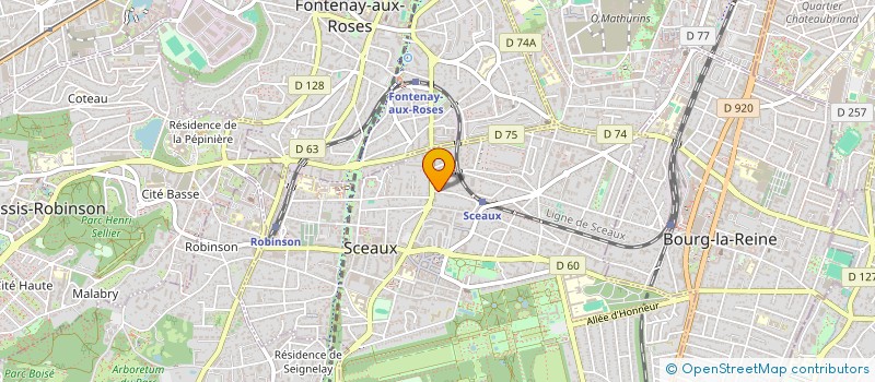 localisation de l'entreprise AUREAL à SCEAUX