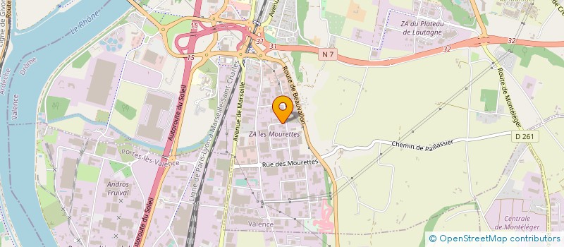 localisation de l'entreprise AUREATS FOOTINDOOR à VALENCE