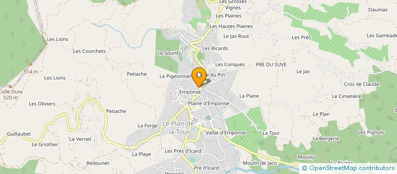 localisation de l'entreprise AURECAM à SAINTE MAXIME