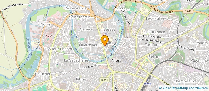 localisation de l'entreprise AUREDAG à NIORT