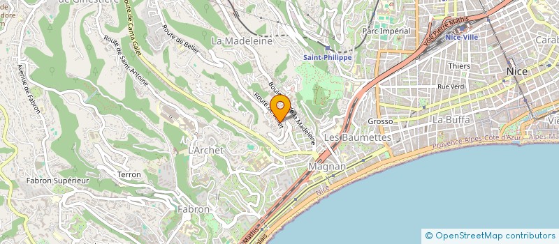 localisation de l'entreprise AUREFER à NICE