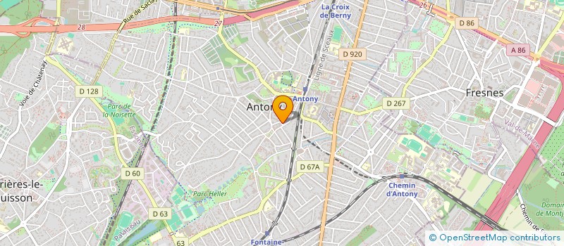 localisation de l'entreprise AUREFRE à ANTONY