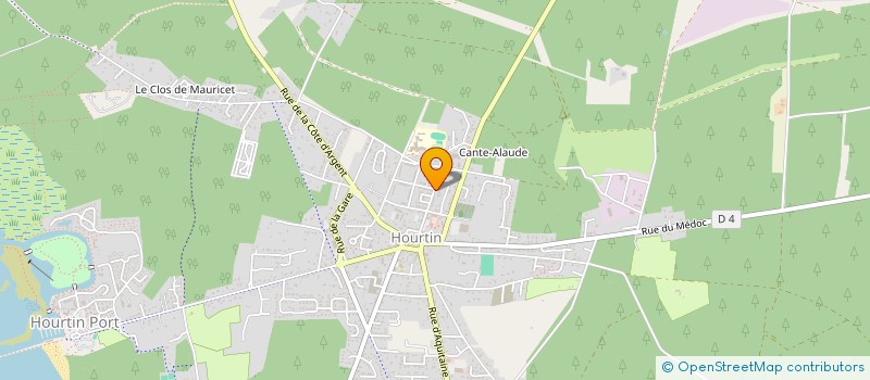 localisation de l'entreprise AUREGALIA  HOURTIN