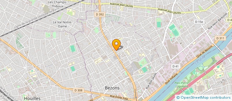 localisation de l'entreprise AUREGAME à BEZONS