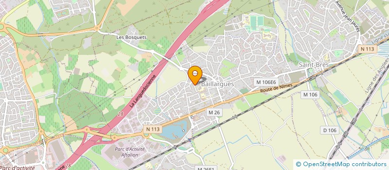 localisation de l'entreprise AUREGINA à BAILLARGUES