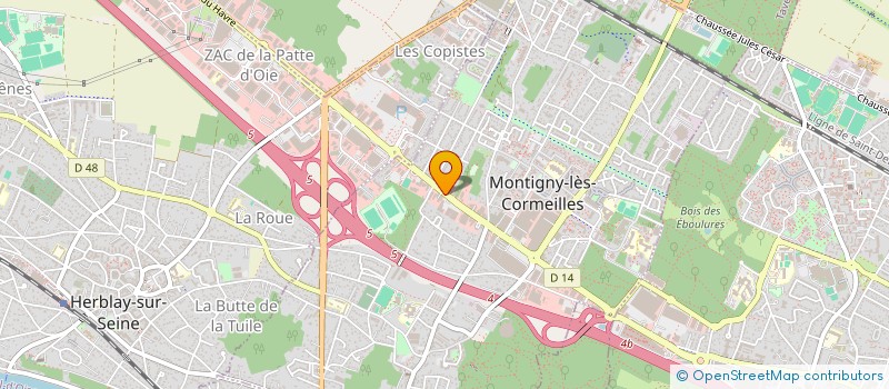 localisation de l'entreprise AUREGO à MONTIGNY-LES-CORMEILLES
