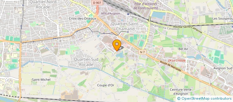 localisation de l'entreprise AUREGUI à AVIGNON