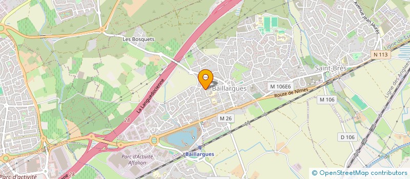localisation de l'entreprise AUREGUI  BAILLARGUES