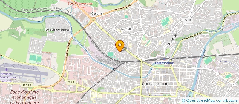 localisation de l'entreprise AUREI à CARCASSONNE