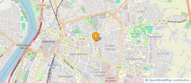 localisation de l'entreprise AUREL 07 à VALENCE