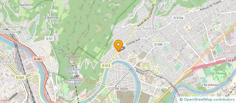 localisation de l'entreprise AUREL  LA TRONCHE