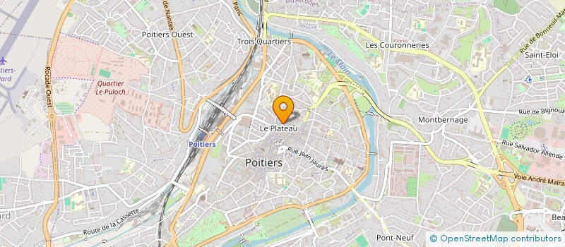localisation de l'entreprise AUREL COIFF  POITIERS