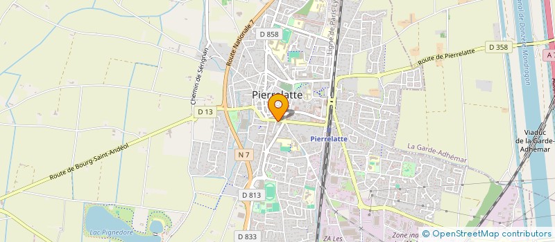 localisation de l'entreprise AUREL EYE OPTIC à PIERRELATTE