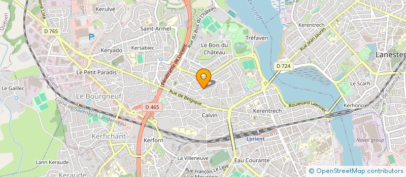 localisation de l'entreprise AUREL FLAMMES à LORIENT