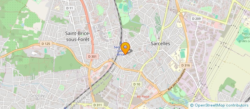 localisation de l'entreprise AUREL INFORMATIQUE à SARCELLES