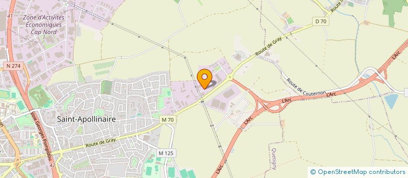 localisation de l'entreprise AUREL MOTOR'S à SAINT-APOLLINAIRE