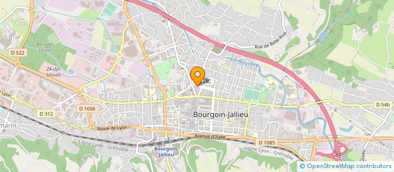 localisation de l'entreprise AUREL MUSIQUE à BOURGOIN-JALLIEU