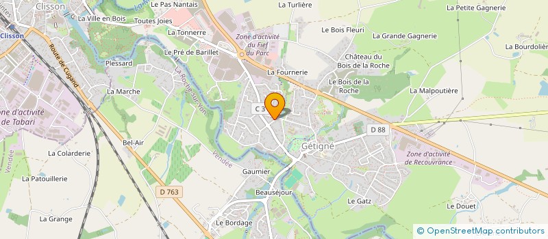 localisation de l'entreprise AURELE LESAGE  GETIGNE