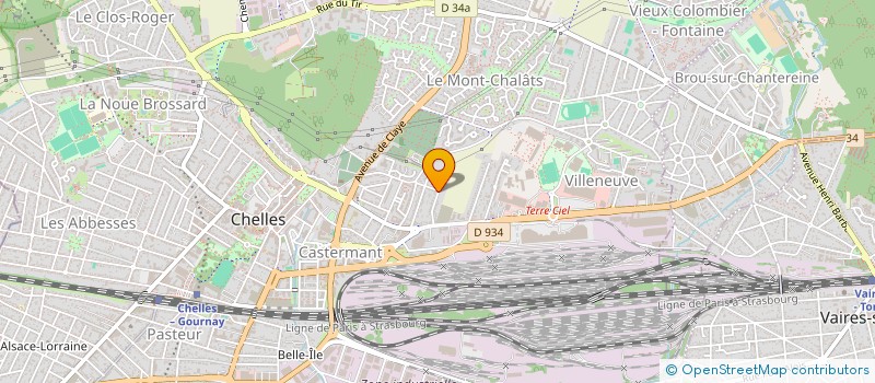 localisation de l'entreprise AURELEC à CHELLES