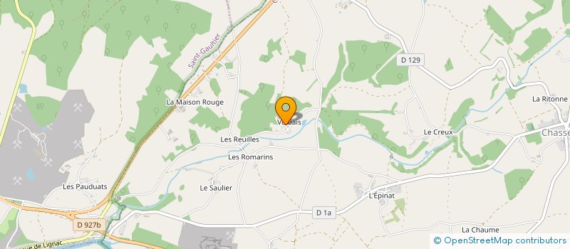 localisation de l'entreprise AURELEC à CHASSENEUIL