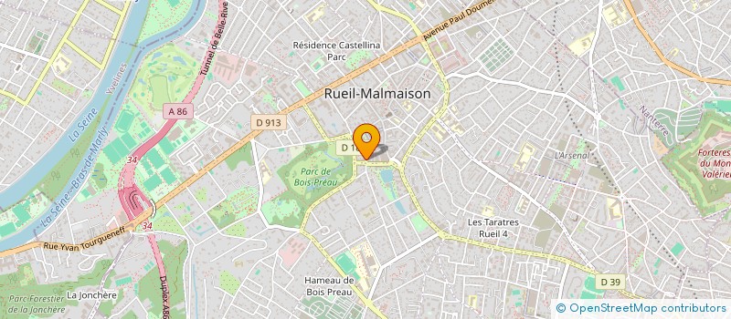 localisation de l'entreprise AURELI à RUEIL-MALMAISON