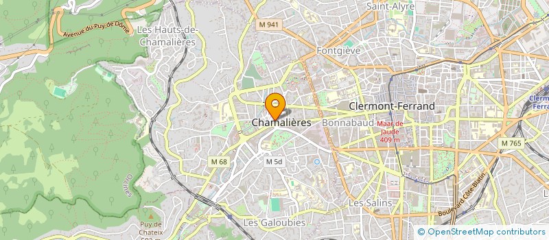 localisation de l'entreprise AURELIA à CHAMALIERES