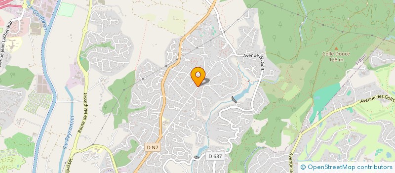 localisation de l'entreprise AURELIA 93  FREJUS