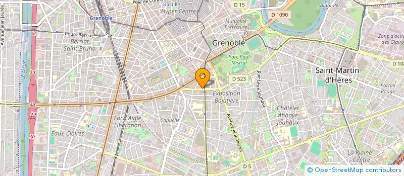 localisation de l'entreprise AURELIA CONSEIL à GRENOBLE