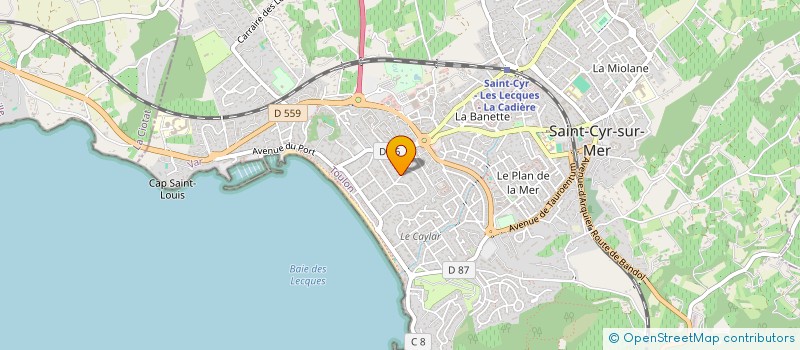 localisation de l'entreprise AURELIA PROGESTI à SAINT-CYR-SUR-MER