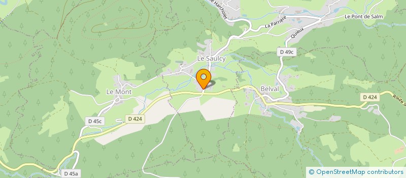 localisation de l'entreprise AURELIANCE GROUPE  LE MONT