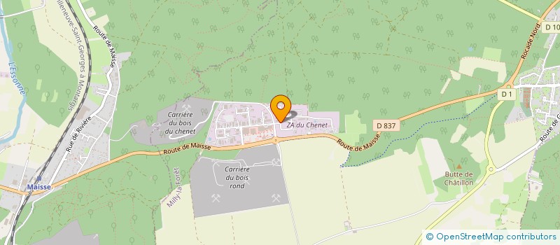 localisation de l'entreprise AURELIANE MENUISERIE  MILLY-LA-FORET