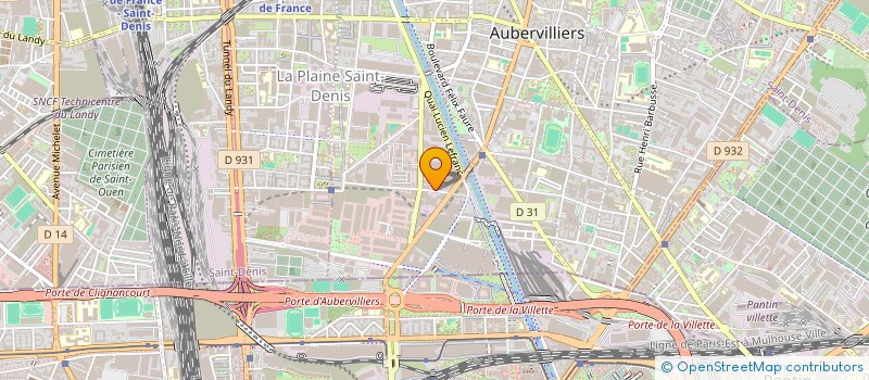 localisation de l'entreprise AURELIE à AUBERVILLIERS
