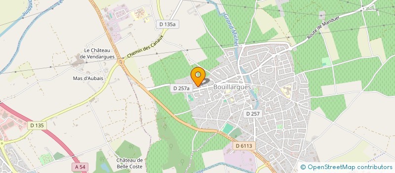 localisation de l'entreprise AURELIE CATHEBARD  BOUILLARGUES