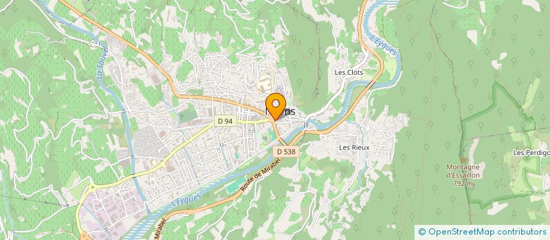 localisation de l'entreprise AURELIE CHAUSSURES à NYONS