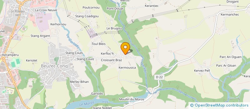 localisation de l'entreprise AURELIE COPPEAUX  CONCARNEAU