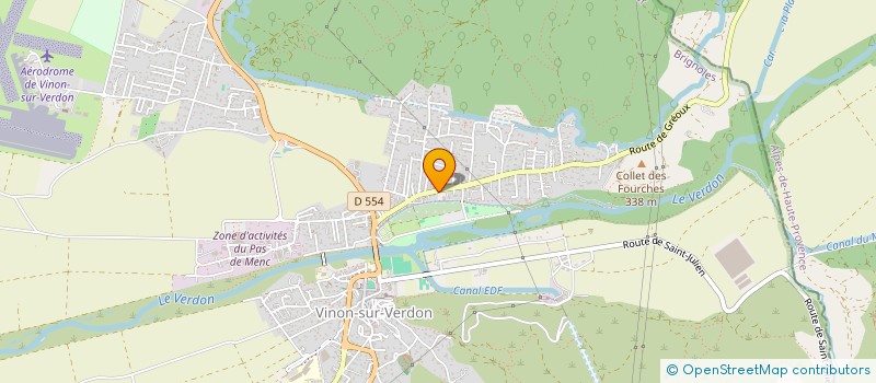 localisation de l'entreprise AURELIE CUISINES à VINON-SUR-VERDON