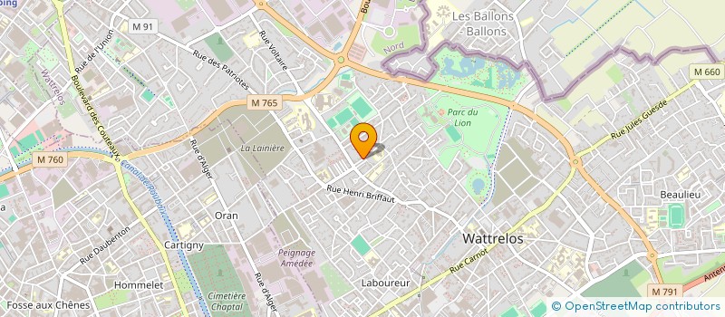 localisation de l'entreprise AURELIE DELSART FORMATION  WATTRELOS
