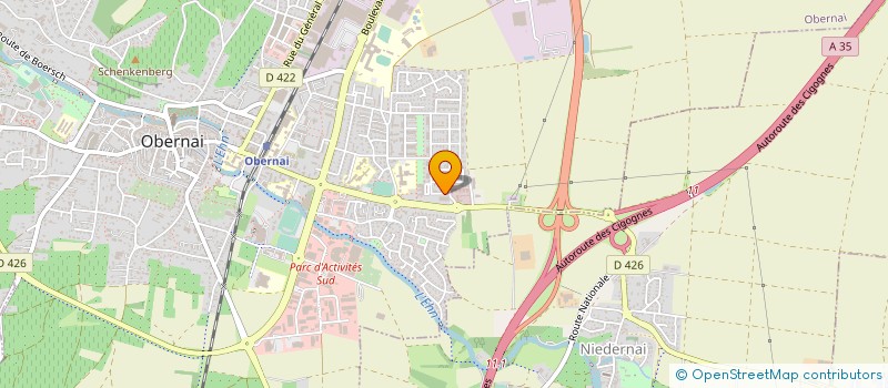 localisation de l'entreprise AURELIE ET FRANK BUCHBERGER  OBERNAI