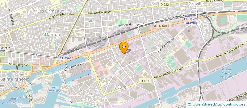 localisation de l'entreprise AURELIE FORMATION à LE HAVRE