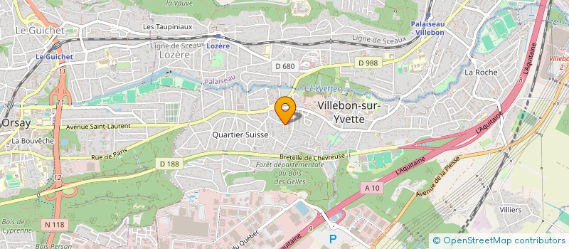 localisation de l'entreprise AURELIE GERARD EURL à VILLEBON-SUR-YVETTE