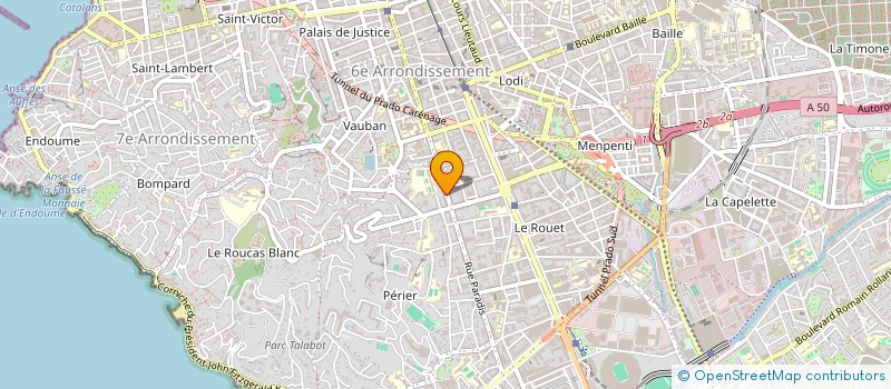 localisation de l'entreprise AURELIE GHEZ IMMOBILIER à MARSEILLE 8