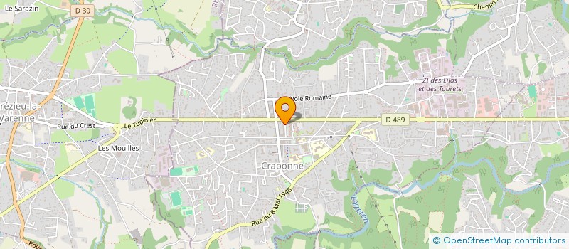 localisation de l'entreprise AURELIE GUERY  CRAPONNE