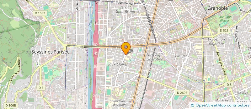 localisation de l'entreprise AURELIEN BOUVARD ARCHITECTE à GRENOBLE