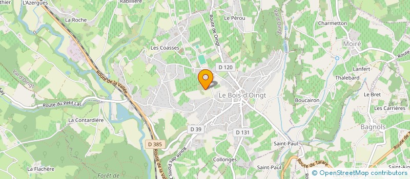 localisation de l'entreprise AURELIEN C'FER  VAL D'OINGT