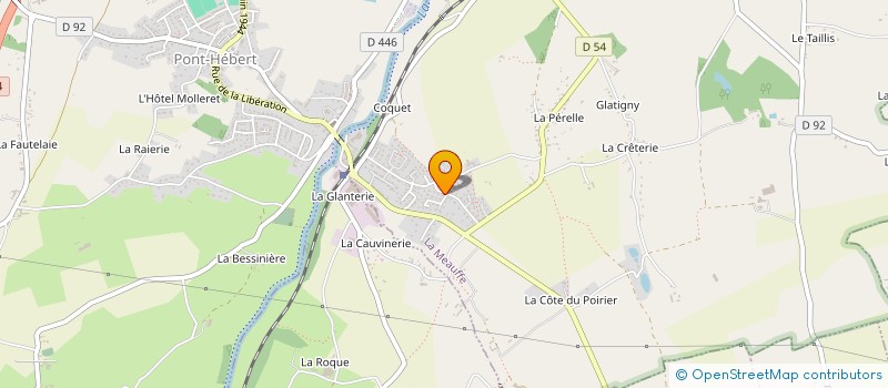 localisation de l'entreprise AURELIEN COUVERTURE  LA MEAUFFE